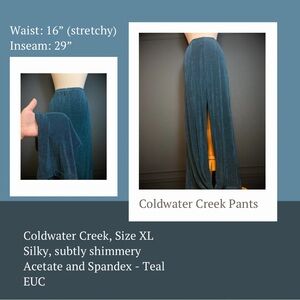 Coldwater Creek Teal Pants